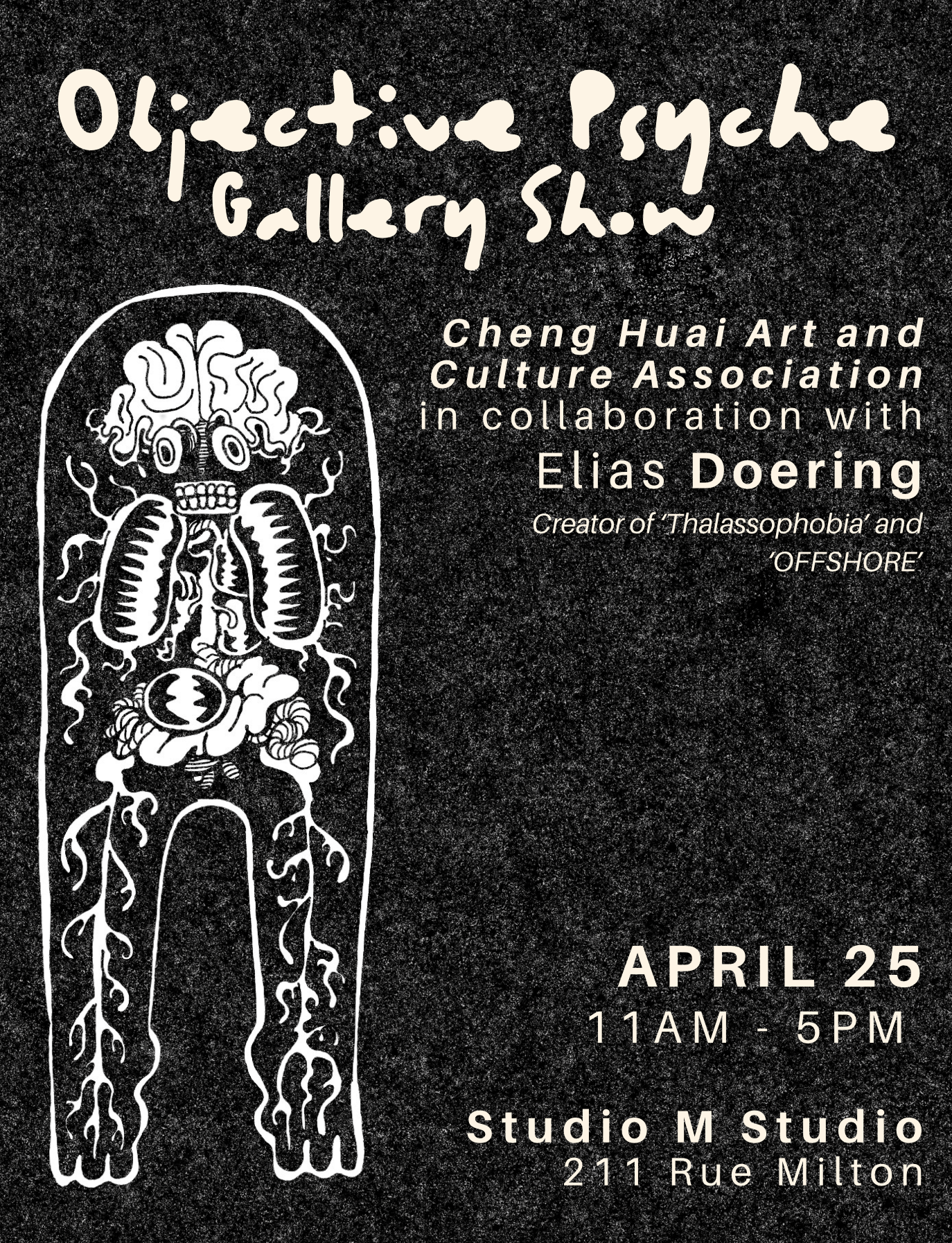 Objective Psyche Gallery Show poster by Elias Doering